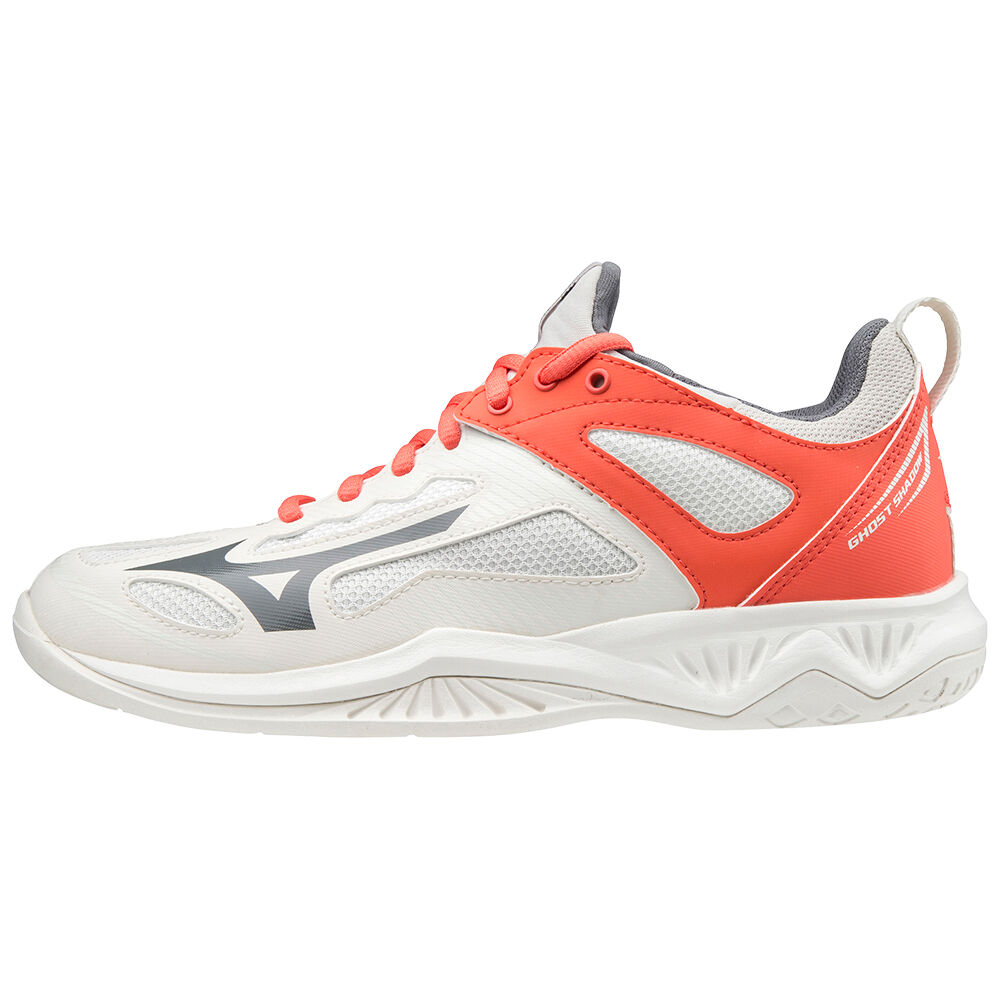 Zapatillas De Balonmano Mizuno Ghost Shadow Para Mujer Blancos/Coral 4750613-BW